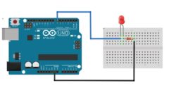 arduino led blinking circuit diagram