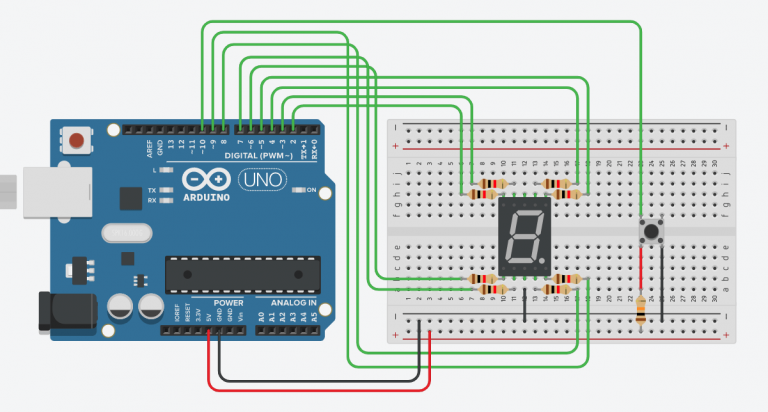 Interfacing 7 Segment Display with Arduino