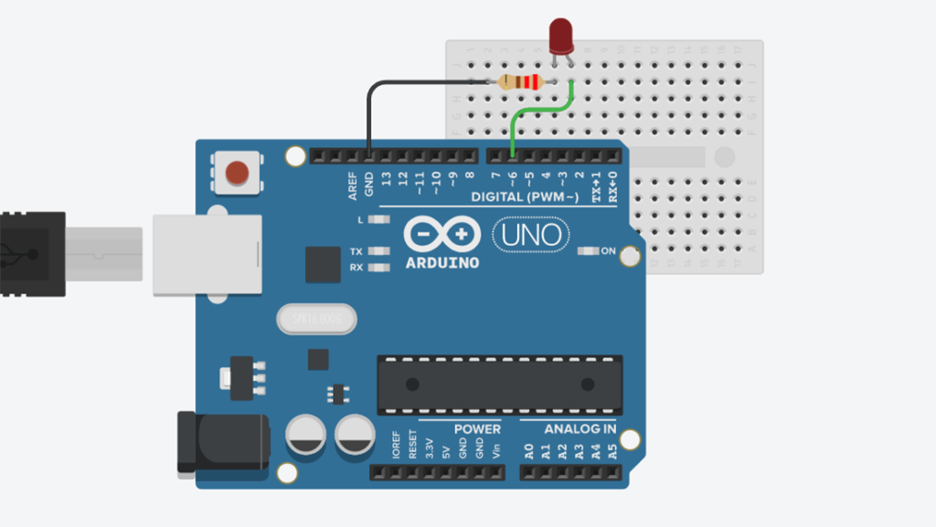 LED Brightness Control using Arduino PWM